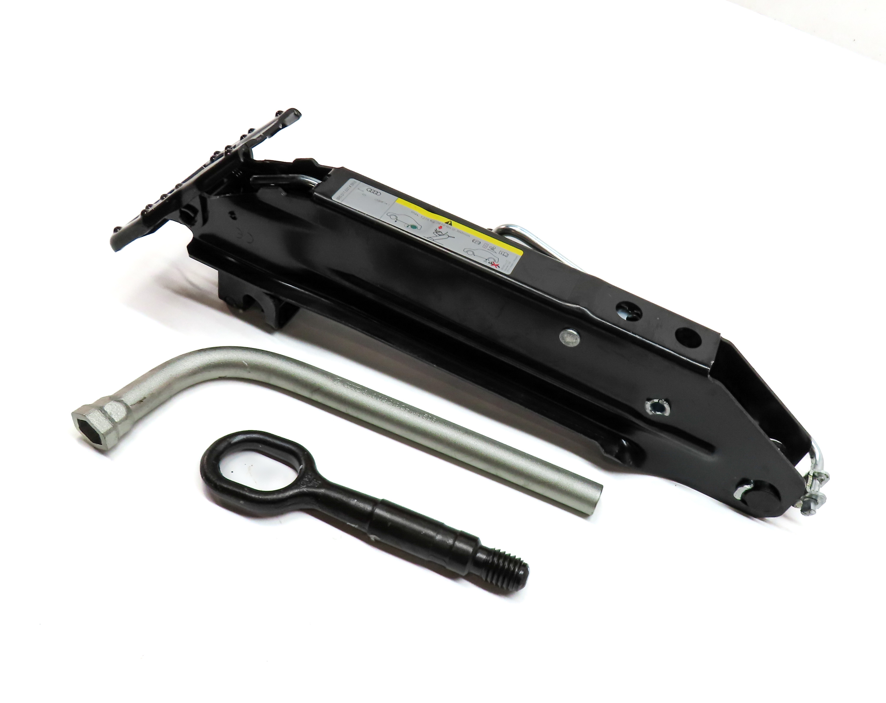 09-17 AUDI Q5 SQ5 Q7 (8R B8 4L) EMERGENCY SPARE TIRE CAR LIFT JACK TOOL KIT SET — exact item pictured